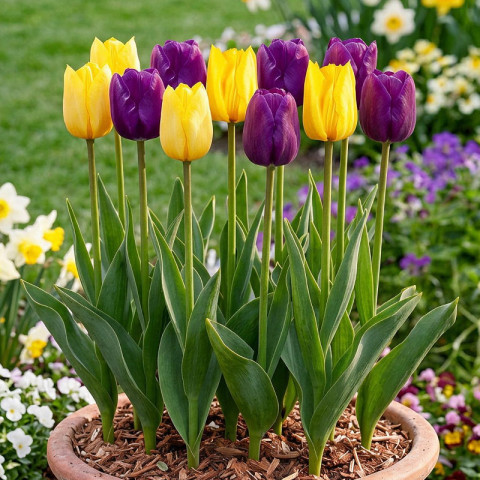 Zestaw cebul tulipanów Barwna Wiosna 10 szt
