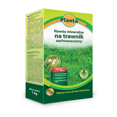 Nawóz Planta na trawnik zachwaszczony 1 kg