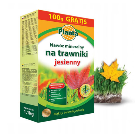 Nawóz Planta JESIENNY na trawniki 1 kg +100g GRATIS